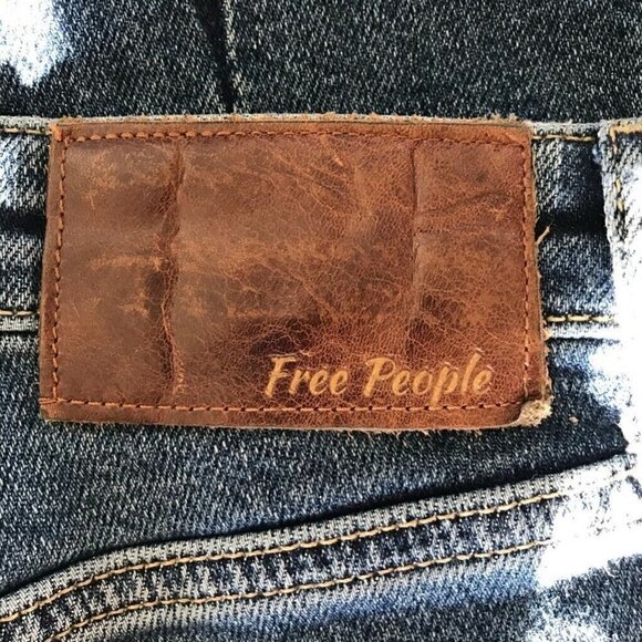 Free People Flare Ankle Jeans Blue Medium Wash 26 - Picture 7 of 9